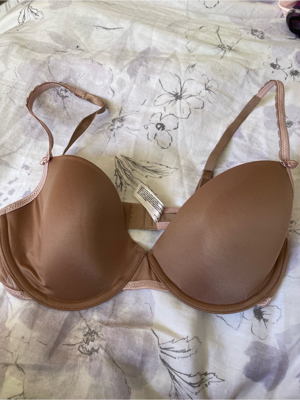 Dkny Smooth Molded T-Shirt Bra - Mauve Brown 34C